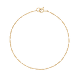 Twist Chain Bracelet | 9k Solid Gold