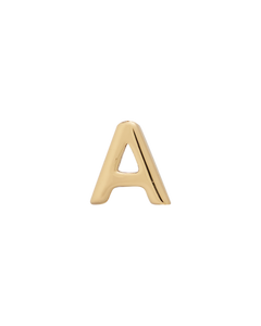 Letter Bead A in 9k solid gold