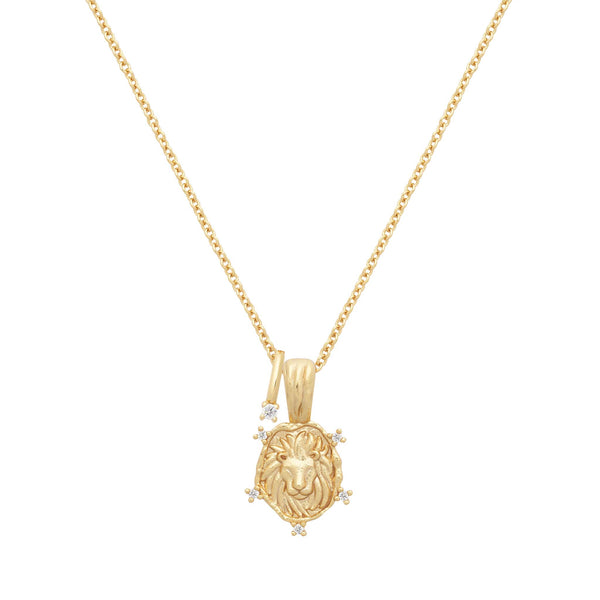 Leo Star Sign Gold Necklace