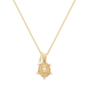 Leo Star Sign Gold Necklace