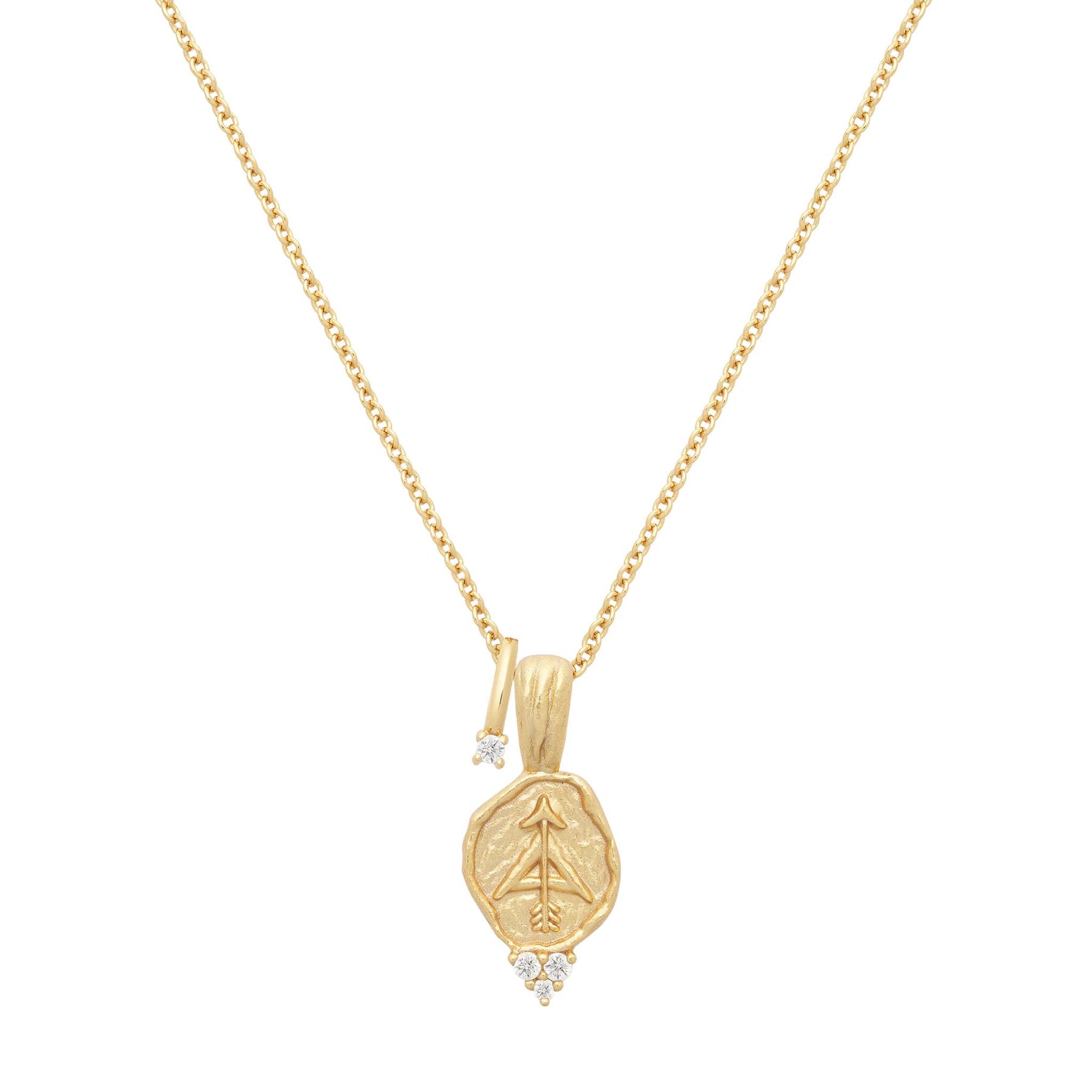 Sagittarius Star Sign Gold Necklace