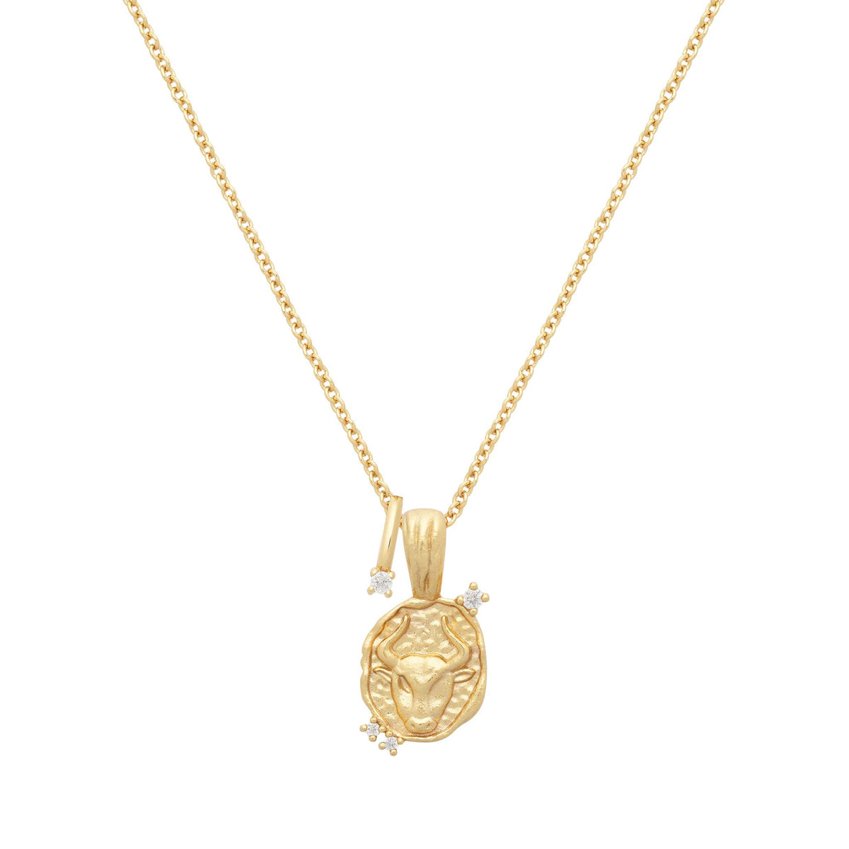 Taurus Star Sign Gold Necklace