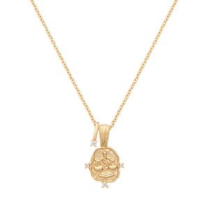 Libra Star Sign Gold Necklace