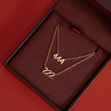 Gargantilla con el número angelical 777