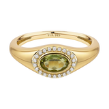 August Birthstone Signet Ring