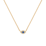 Pave Evil Eye Necklace & 11:11 Necklace
