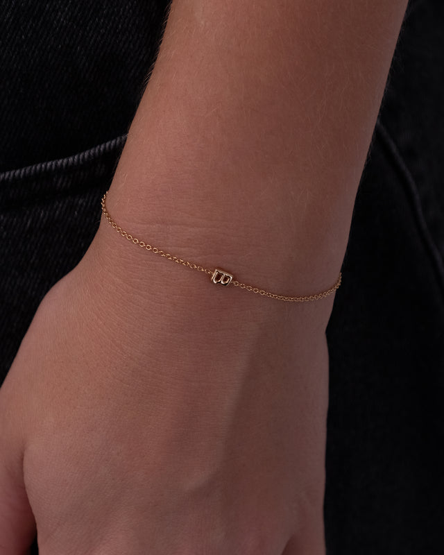 Bubble Initial Bracelet