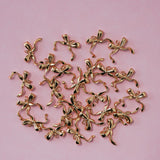 Bow Charm Bar Hoops