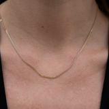 Chub Curb Necklace | 9k Solid Gold