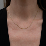 Chub Curb Necklace | 9k Solid Gold