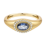 December Birthstone Signet Ring