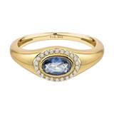 December Birthstone Signet Ring