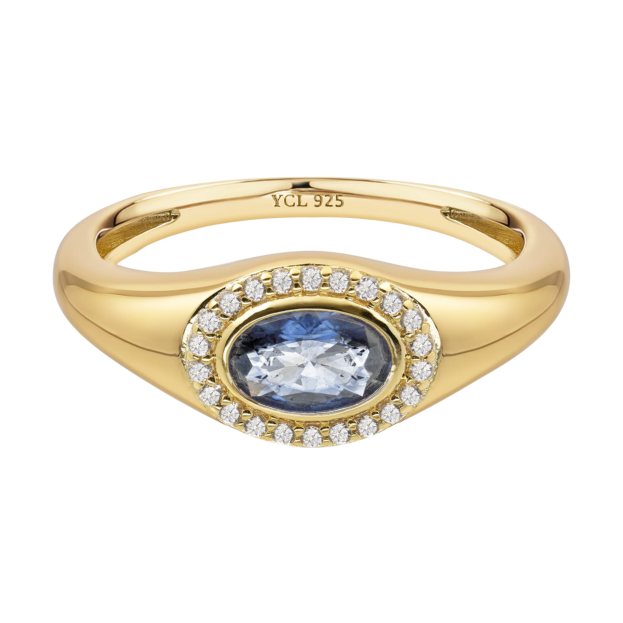 December Birthstone Signet Ring