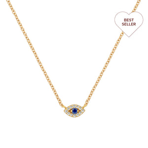 Pavé Evil Eye Necklace