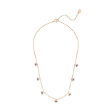 Pavé Evil Eye Charm Necklace | Blue