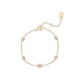 Pavé-Armband mit bösem Blick