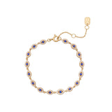 Pavé-Armband mit bösem Blick