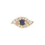Diamond Evil Eye Bead in 9k solid gold