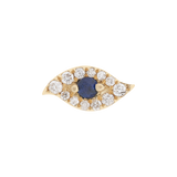 Diamond Evil Eye Bead in 9k solid gold
