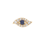 Diamond Evil Eye Bead in 9k solid gold