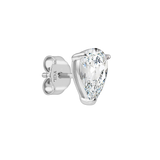 Sterling Silver Pear Claw Stud Earring