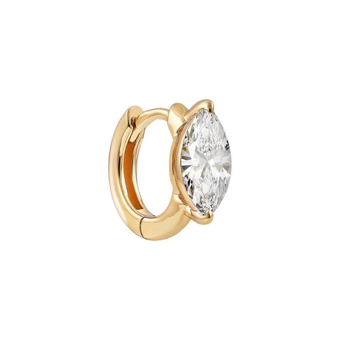 Marquise Claw Hoop