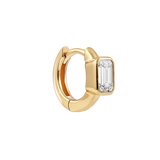 Emerald Bezel Hoop