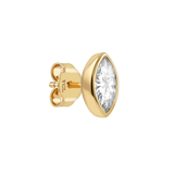 Marquise Bezel Stud Earring