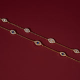 Pavé-Armband mit bösem Blick