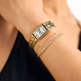 Petite Initial Bracelet & Evil Eye Protection Bracelet Clarity