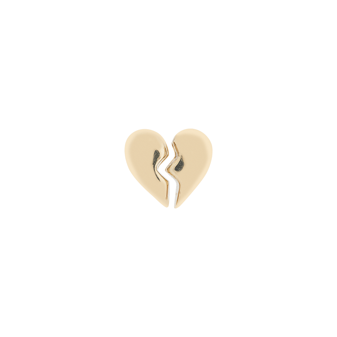 Heart Bead in 9k solid gold