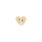 Heart Bead in 9k solid gold
