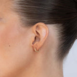 10mm Sleeper Hoops Sterling Silver