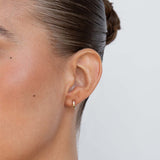 10mm Sleeper Hoops Sterling Silver
