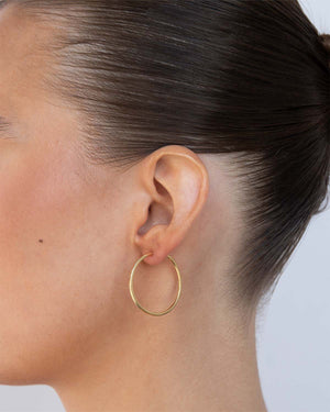 30mm Sleeper Hoops | 9k Solid Gold