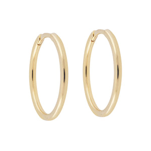 20mm Sleeper Hoops | 9k Solid Gold