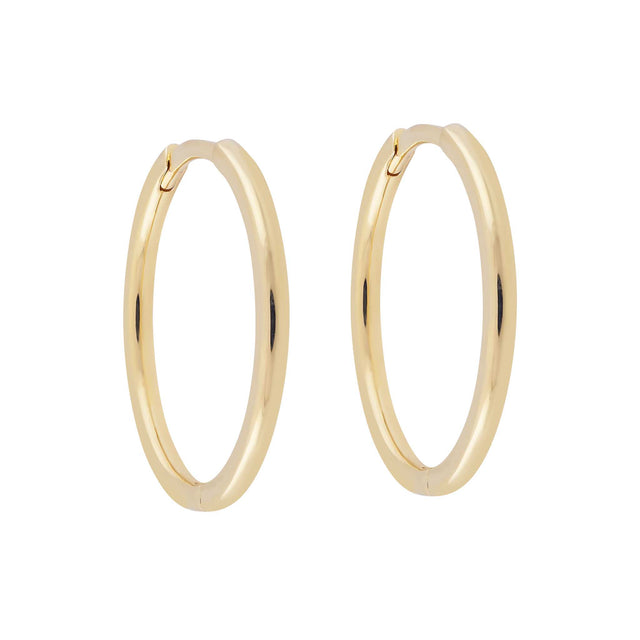 20mm Sleeper Hoops | 9k Solid Gold