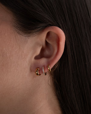 10mm Sleeper Hoops | 9k Solid Gold