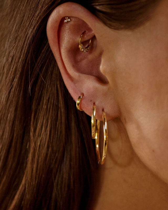 30mm Sleeper Hoops | 9k Solid Gold