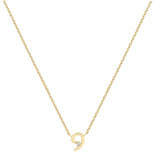 Collar pequeño con piedra de nacimiento 