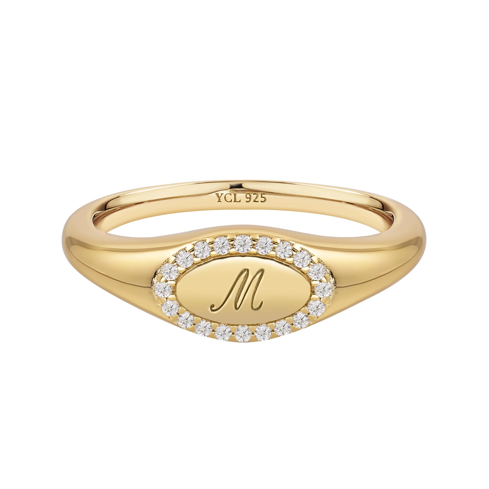 pointless journey INITIAL RING GOLD 【P】 Two Tone Gold Letter Z Filigree Band Radiant Ladies Rectangular