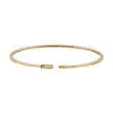 1.45mm Diamond Tennis Bangle 14K Yellow Gold
