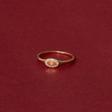 9k Solid Gold Lab-Grown Diamond Initial Signet Ring