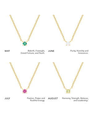 Petite Birthstone Necklace