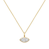 Marquise Bezel Necklace