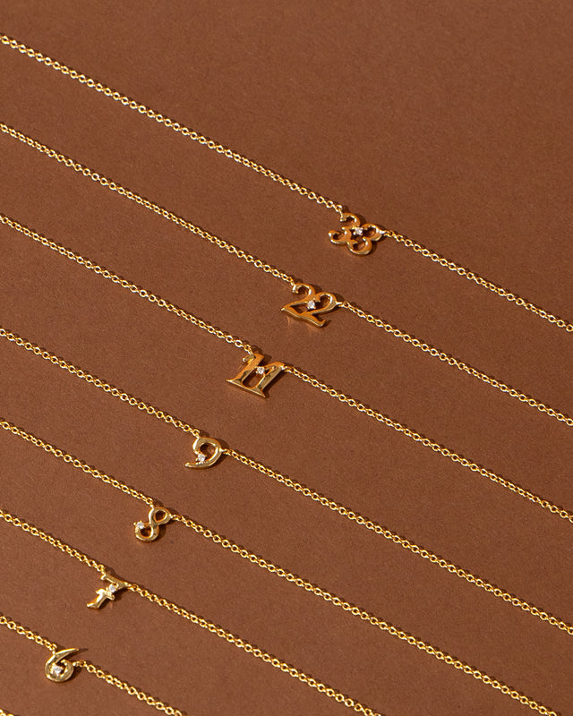 Petite 9 Numeral Necklace