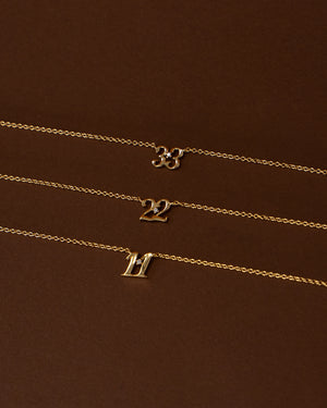 Petite 11 Numeral Necklace