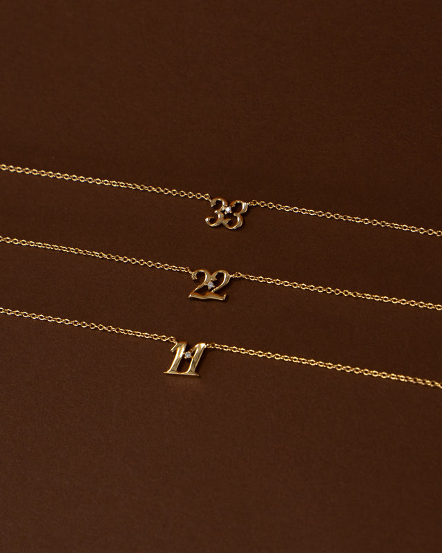 Petite 11 Numeral Necklace