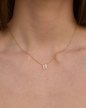 Petite 11 Numeral Necklace