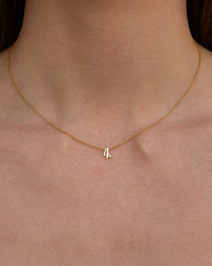 Petite 4 Numeral Necklace